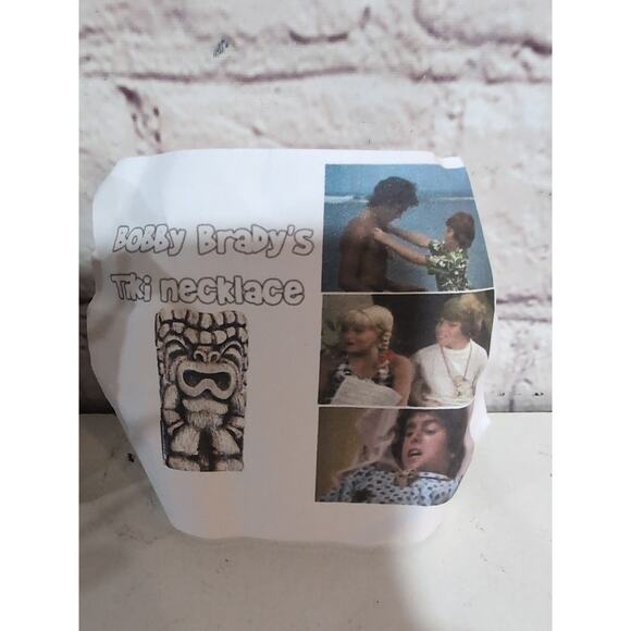 Brady Bunch Cursed Tiki Idol Necklace Greg Peter Bobby TV Prop 70's Hawaii NEW - Picture 4 of 6